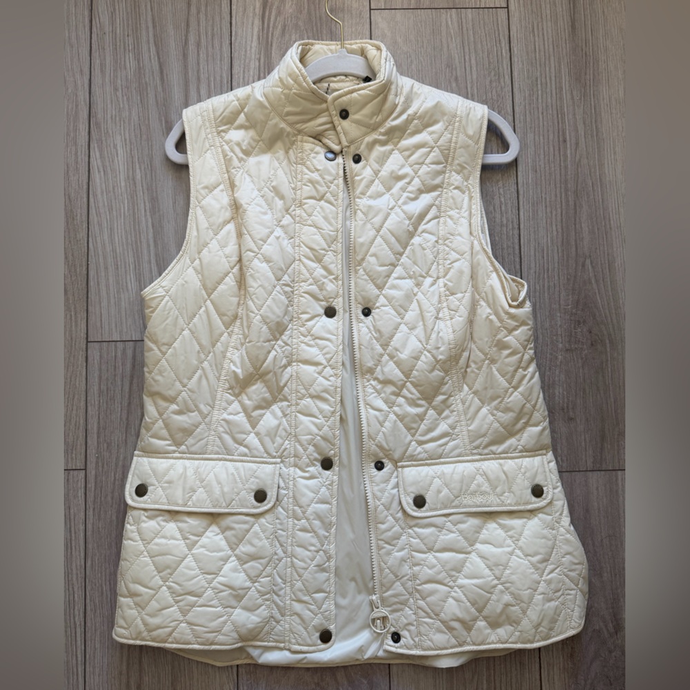 Barbour Women's Quilted Ivory Vest